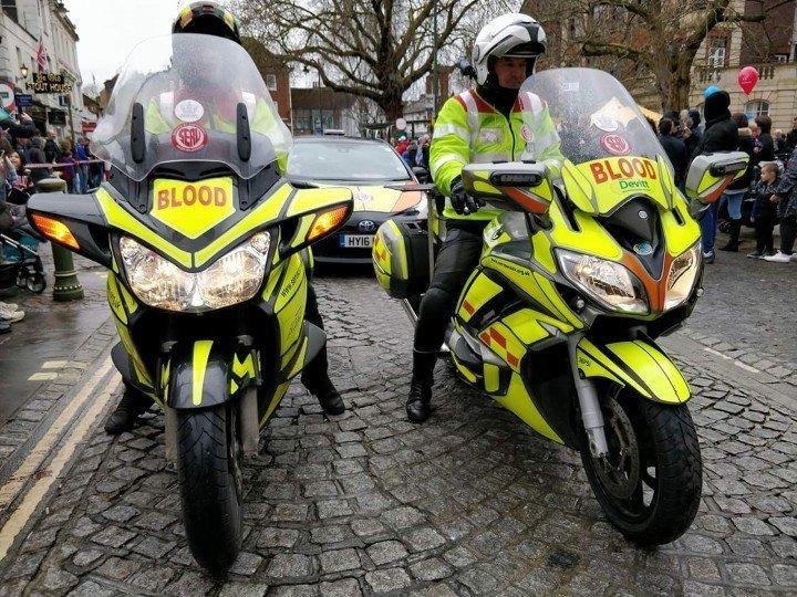 SERV Sussex is urgently raising funds to repair a blood bike recently damaged in a 'hit and run' collision in Southwick