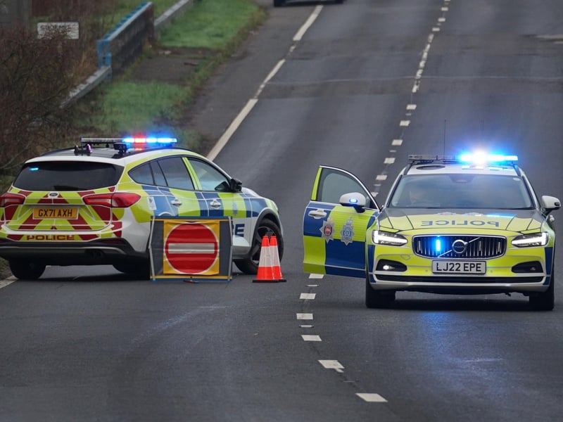 Emergency services at the scene on the A27. Picture: Sussex News and Pictures