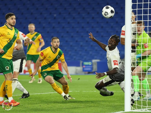 James Hammond’s majestic 95th minute free-kick clinched Horsham FC’s first league and Sussex Transport Senior Cup double in the club’s history.