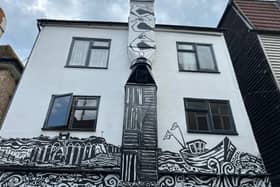 The mural in West Street