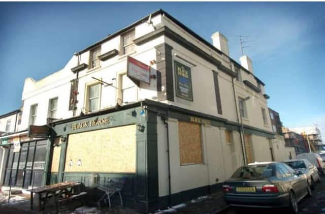The Black Horse in Seaside on the corner of Leslie Street was converted into flats
