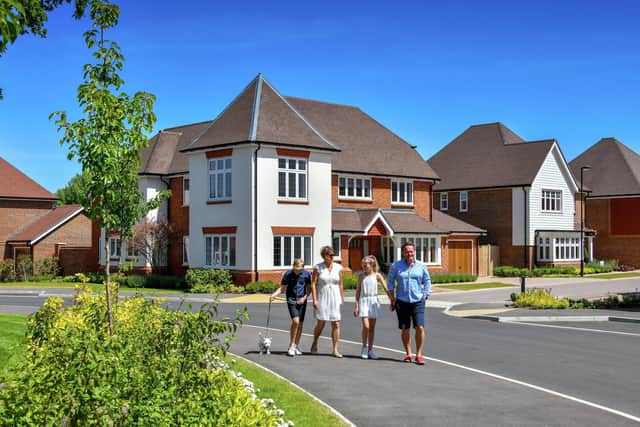 More than 700 new homes have now been built at Highwood village on the edge of Horsham
