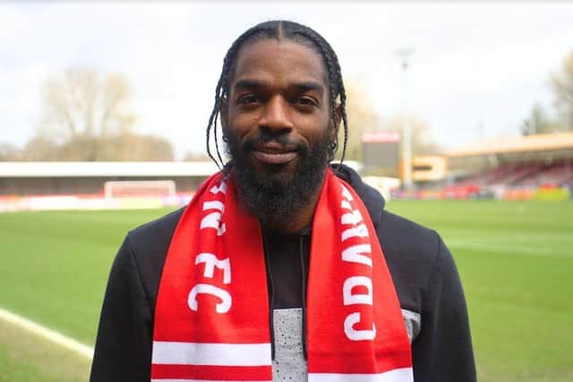 Crawley’s newest signing Anthony Grant was named man-of-the-match against Colchester