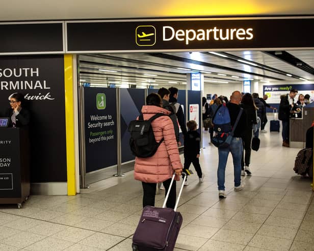 This October half-term, Gatwick Airport will fly to almost 90 per cent of the destinations it flew to at the same period in 2019 – the airport has reported – as it prepares to welcome holidaymakers jetting off for a short break or some autumn sun. Picture by Jack Taylor/Getty Images