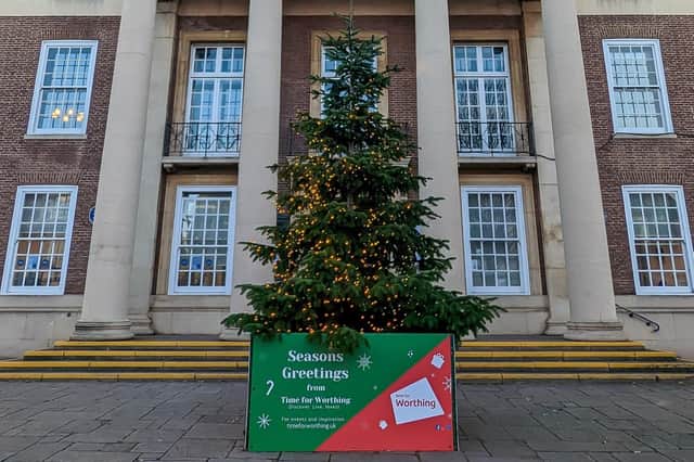Worthing Town Hall is now home to a 'warm space'