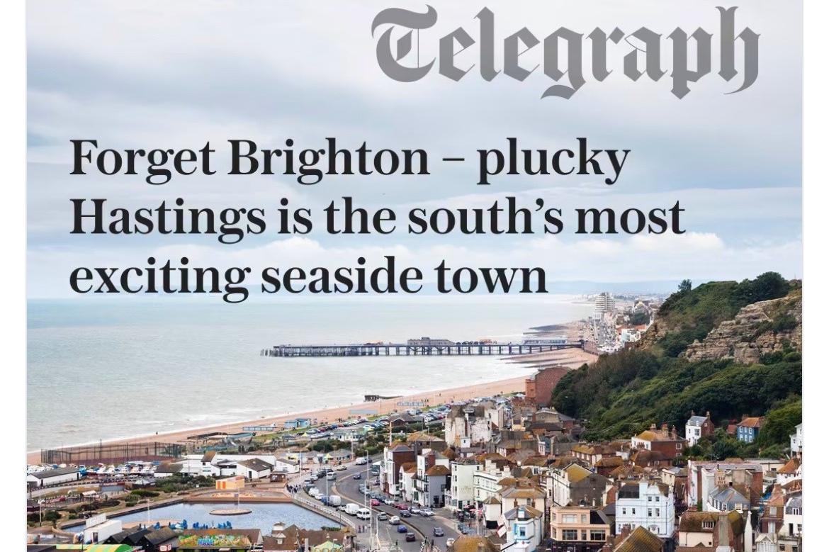 Hastings named the south's most exciting seaside town by The Telegraph