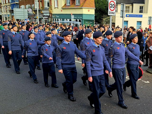 Eastbourne Remembrance service. Picture by Bob Newton