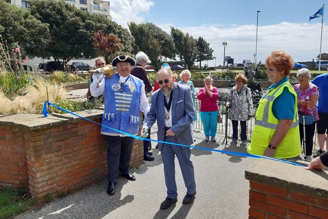 Sight Support Worthing's sunken sensory garden in Steyne Gardens, Worthing, was officially opened on August 1, 2023, after a transformation that was partly funded by a grant from the Rampion Community Benefit Fund
