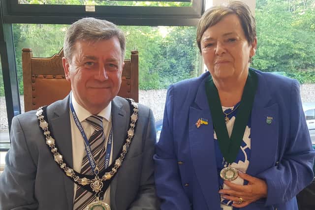 Councillor Andy McGregor and councillor Ann Bridges