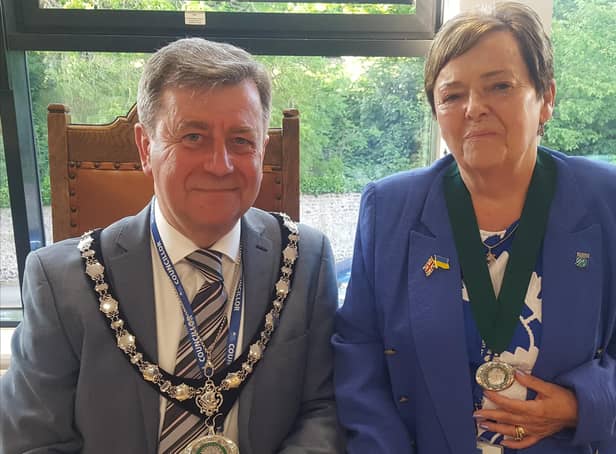 Councillor Andy McGregor and councillor Ann Bridges
