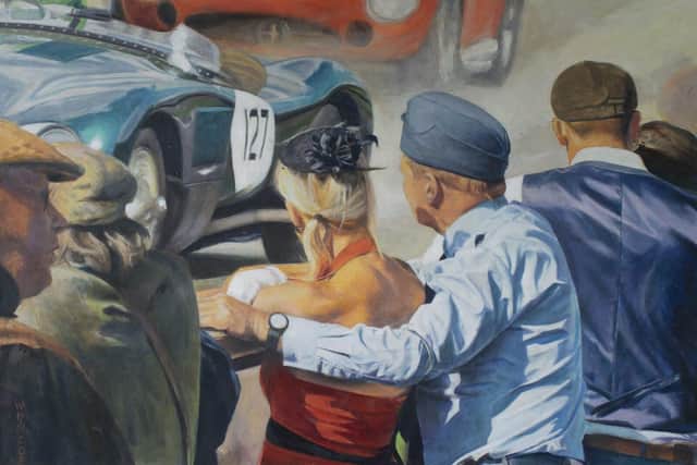 'On Track' - oil painting by Sussex figurative artist Richard Whincop