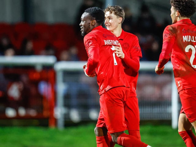 Action from Eastbourne Borough's brilliant 5-2 win away at Dover Athletic in the National League South