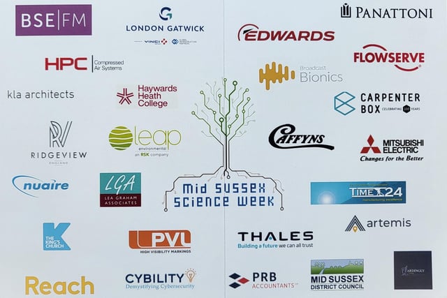 The companies that supported Mid Sussex Science Week 2023