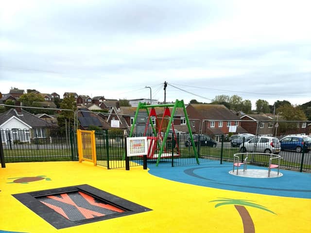 The new inclusive play park in Pebsham. Picture: Bexhill Town Council