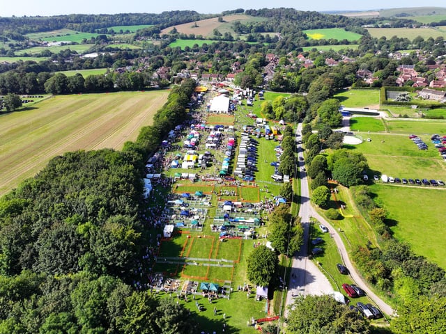 Huge crowds were in Findon today (September 9) to attend the world-famous sheep fair.