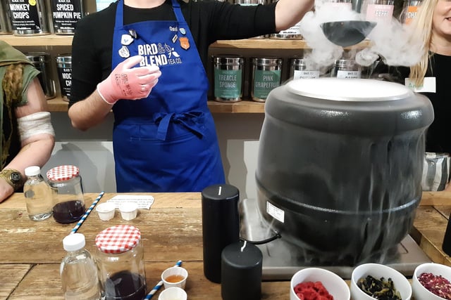 Bird & Blend Tea Co. in Brighton hosted a Hallowe'en event for adults – one of the spooky concoctions