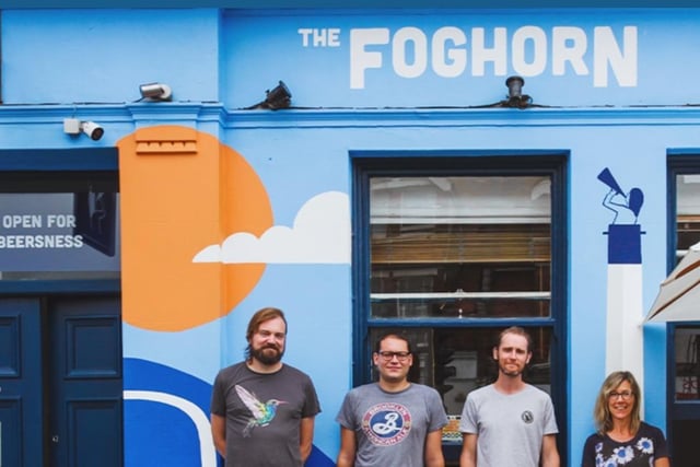 The Fog Horn, Boundary Road, Hove. The Foghorn on the corner of New Church Road and Boundary Road, offers a quiet haven for drinkers. Opening in 2018, this micropub enterprise has quickly become a go-to venue, with its wide-ranging selection of beers.