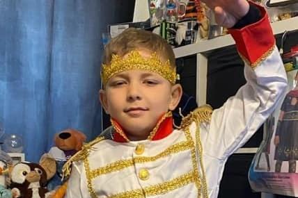 Emma Martin sent in this picture of Riley, her 'very own Prince Charming'