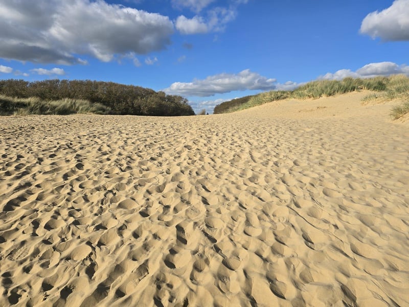 The stunning dunes of Camber Sands are over the road from The Gallivant