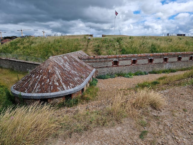 The Lord-Lieutenant of West Sussex, Lady Emma Barnard, has been given a tour of Shoreham Fort and shown the vision for the future before presenting the King's Award for Voluntary Service to the Friends of Shoreham Fort.
