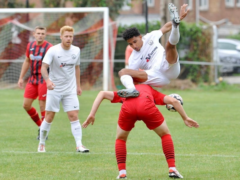 Wick v Eastbourne United in the SCFL premier