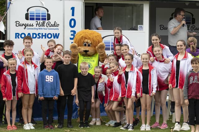 Triangle Acro Gymnastics Squad at Burgess Hill Summer Fayre