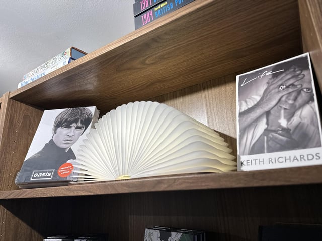 Literary gifts - like this gorgeous shelf light that unfolds like a book - are another stand-out offering.