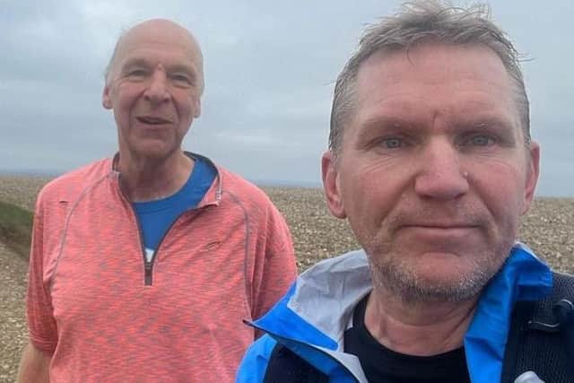 Brighton half marathon entrants Will Shand, 59 and Darren Winter, 53, Worthing | Picture contributed