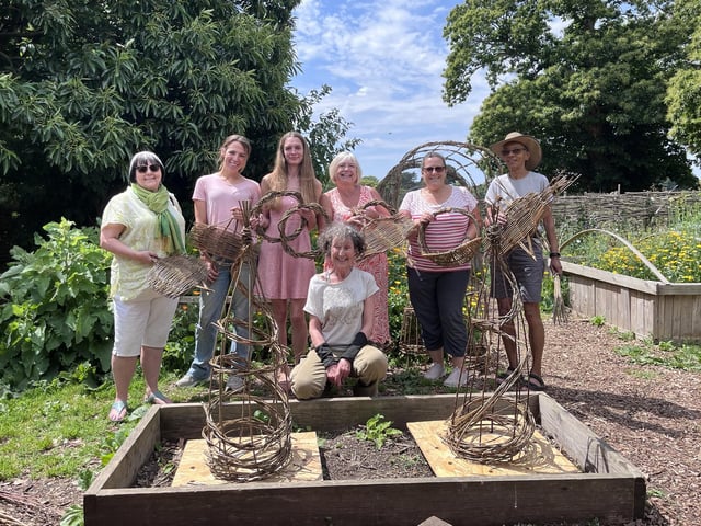 Shoreham artist Anna Twinam Cauchi ran a willow weaving session as part of the inaugural Sussex Craft Week in June
