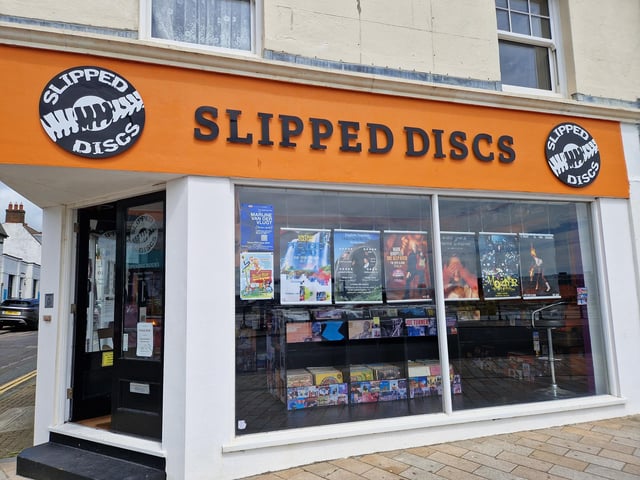 James Anderson’s second Slipped Discs store opened in Shoreham High Street in April 2024.