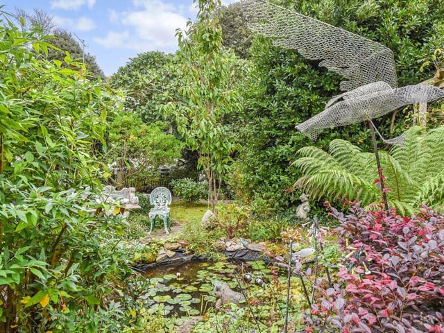 Part of the private gardens.