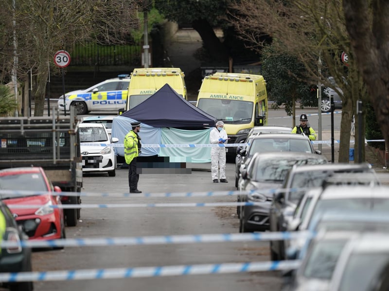 A heavy police presence has been seen in Cumberland Road, Brighton, on Saturday, December 23