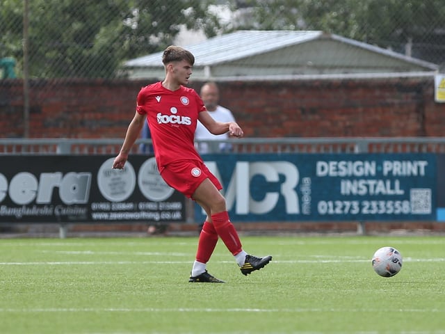 Action from Worthing FC's home friendly with Bognor Regis Town