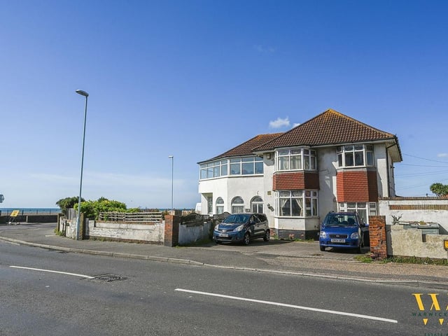 This five-bedroom detached house with direct views of Worthing beach has just come on the market with Warwick Baker at £649,950