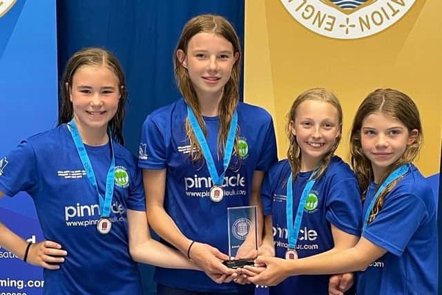 Orchards National Swimming Winners Alexie Charles, Hollie MacDonald, Piper Kelly and Isla MacDonald 