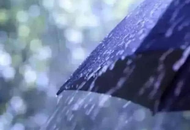 A weather warning for rain has been issued by the Met Office