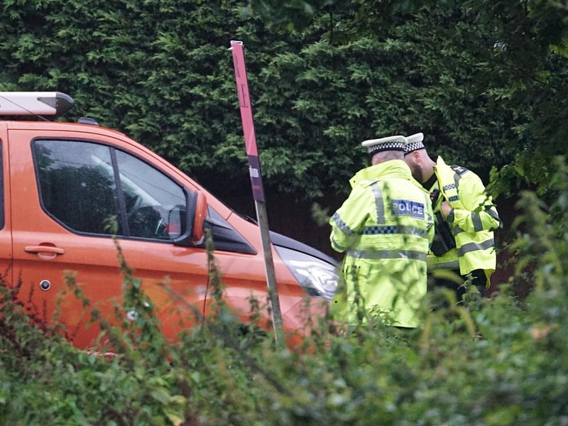 Road closure after traffic accident