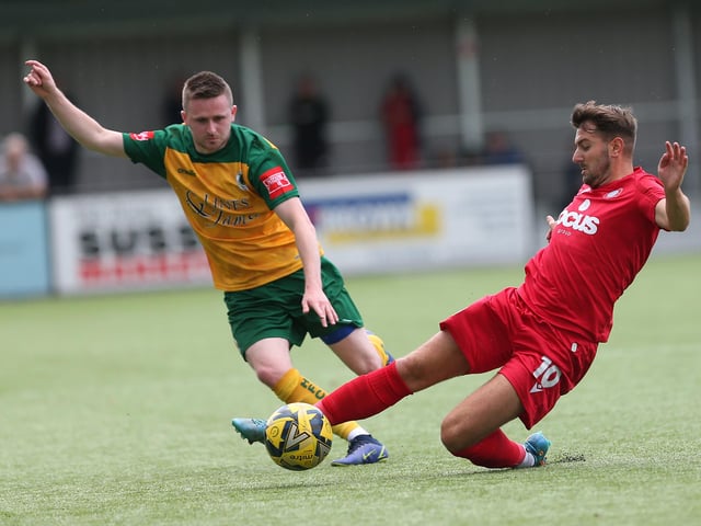 Action from Worthing FC's 3-0 friendly win at Horsham