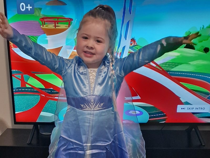 Leanne Goodyer sent in this photo of three-year-old Jessica dressed as Elsa from Frozen