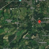 Surrey Police are appealing for witnesses following reports of a suspected deliberate fire at Hatchetts Farm, Petworth Road in Chiddingfold. Picture courtesy of Google