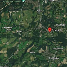 Surrey Police are appealing for witnesses following reports of a suspected deliberate fire at Hatchetts Farm, Petworth Road in Chiddingfold. Picture courtesy of Google