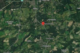 Surrey Police are appealing for witnesses following reports of a suspected deliberate fire at Hatchetts Farm, Petworth Road in Chiddingfold. Picture courtesy of Google