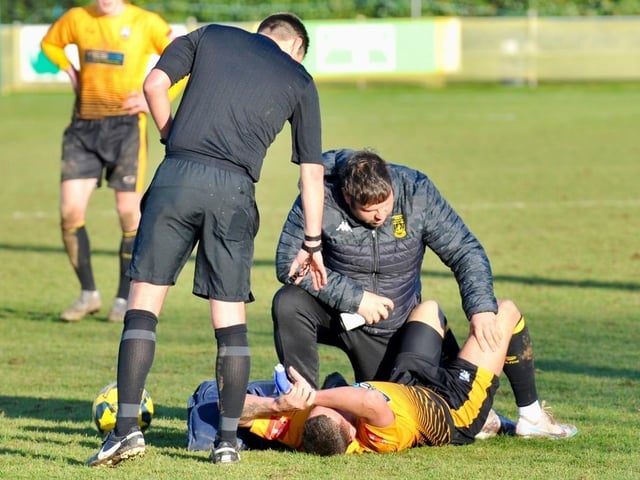 Action from Littlehampton Town's 1-1 draw with Sittingbourne at The Sportsfield in the Isthmian south east division