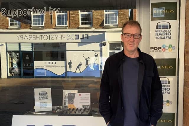 Dave Rowntree at Mid Sussex Radio.
