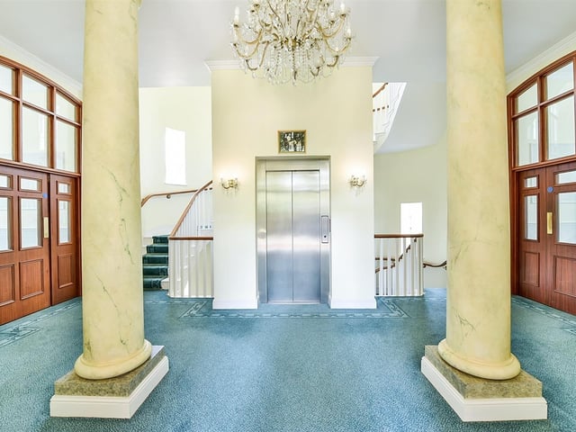 All of the apartments in the building are elevator-serviced.