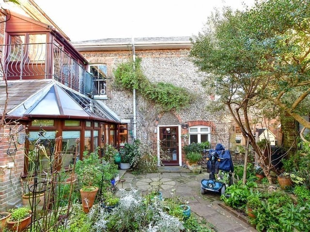 The property offers spacious and versatile accommodation, including a useful cellar space. Estate agent Cubitt & West says it is a fantastic location.