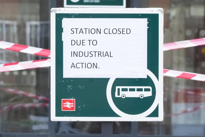 CRAWLEY STATION CLOSED DUE TO ASLEF STRIKE