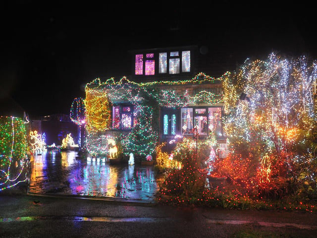 The display features more coloured lights this year