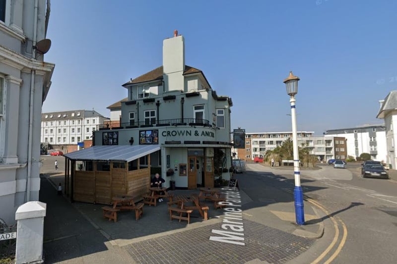 The Crown and Anchor, situated on Eastbourne's seafront, serves home-cooked meals and a large selection of wines, spirits, lagers and ales. The pub has an average rating of 4.5 from nearly 1,300 reviews. One customer said: "The staff are so friendly and brilliant at their jobs especially Kate, they make this the best pub in Sussex."
