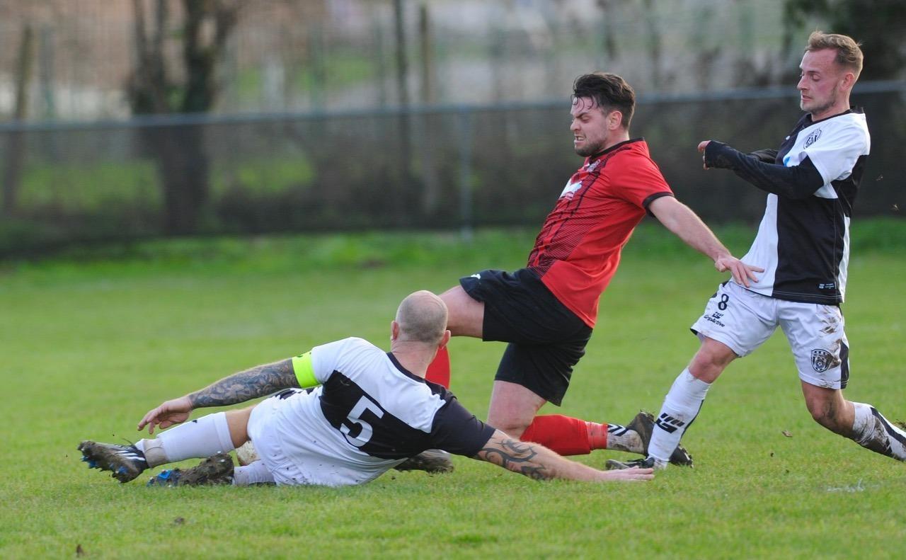 Action from Wick's victory over East Preston in division one of the Southern Combination League